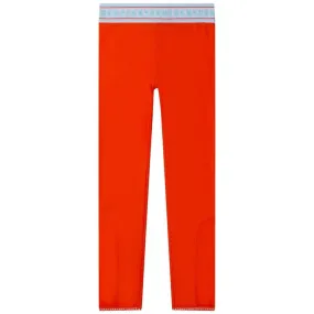 Girls Red Leggings