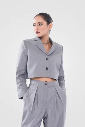 Grey Waistless Jacket