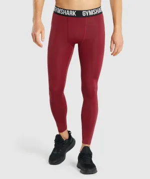 Gymshark Element Baselayer Leggings - Burgundy