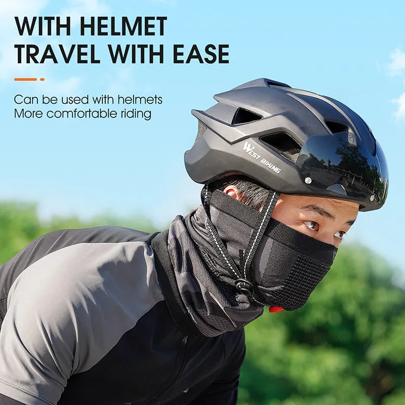 High Elastic Sport Scarf Knitted Breathable Cycling Headwear Outdoor Running Dustproof Windproof Bicycle Balaclava