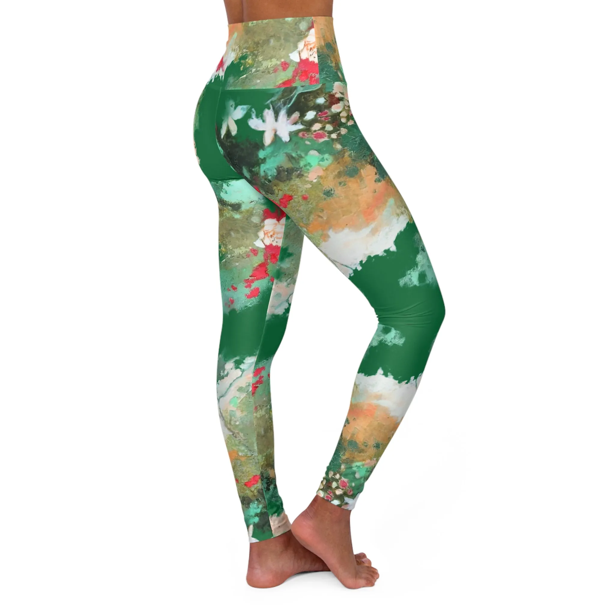 High Waisted Yoga Leggings (AOP)