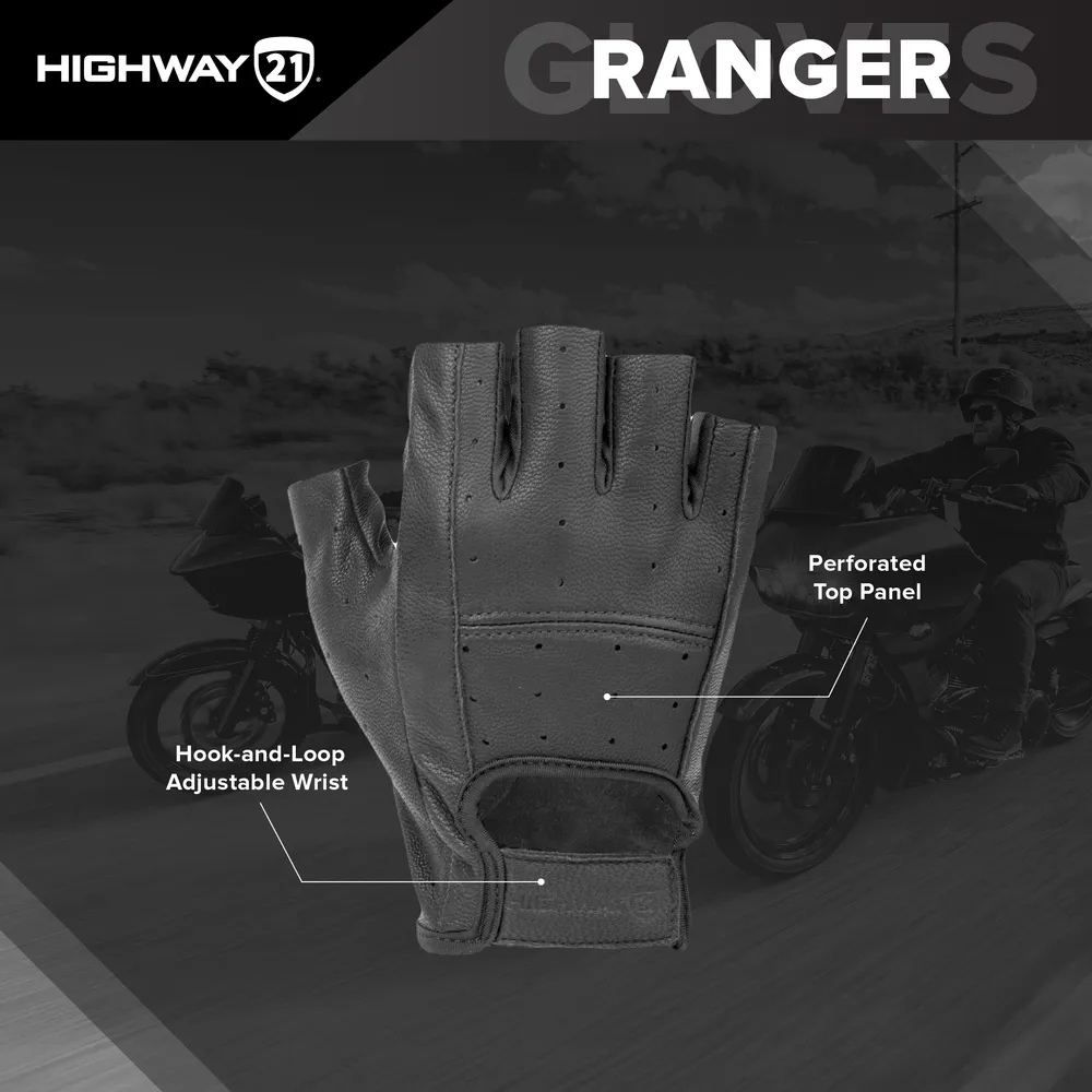 Highway 21 Ranger Motorcycle Riding Gloves