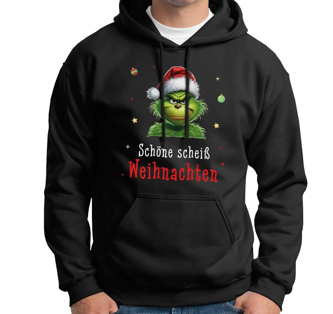 Hoodie - Grinch - Schöne scheiß Weihnachten (CS)