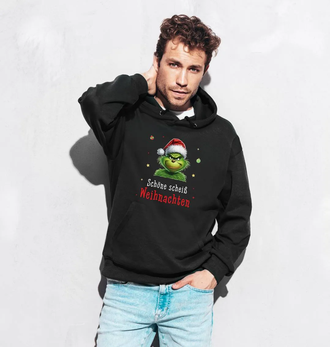 Hoodie - Grinch - Schöne scheiß Weihnachten (CS)