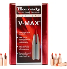 Hornady V-Max 17 Cal 20gr Projectiles - 100Pk