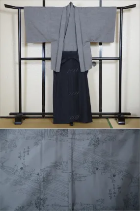 Jacket, kimono, hakama set / JKH #1-266