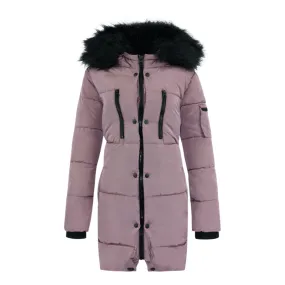 Jessica Simpson Long Puffer Jacket Dusty Pink L