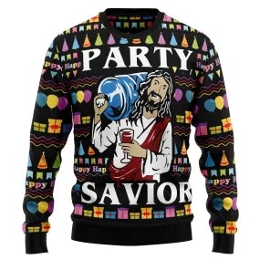 Jesus's Party Ugly Christmas Sweater - Xmas Gifts For Him Or Her - Christmas Gift For Friends - Jesus Christ Sweater - God Gifts Idea