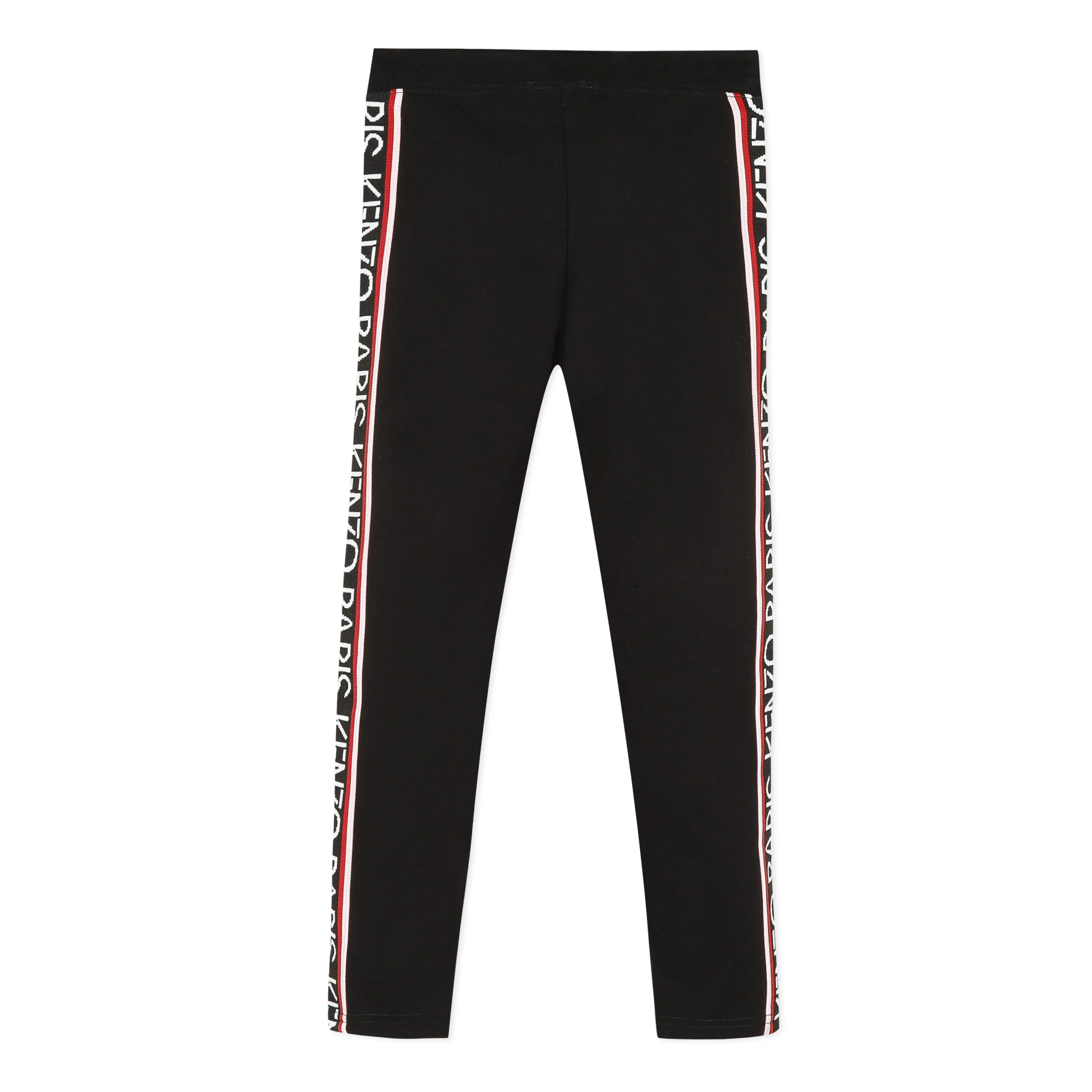 Kenzo Kids Tapped Logo Black Leggings