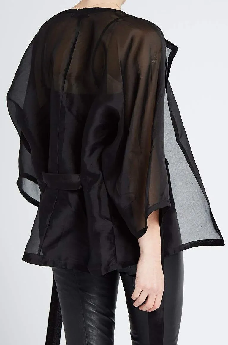 KIMONO JACKET IN ORGANZA