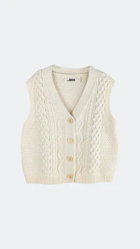 Knit Champagne Mist Vest