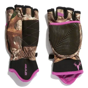 Ladies' "Phase" Insulated ThermalCHR™ Realtree Camo Pop-Top Hunting Mitten