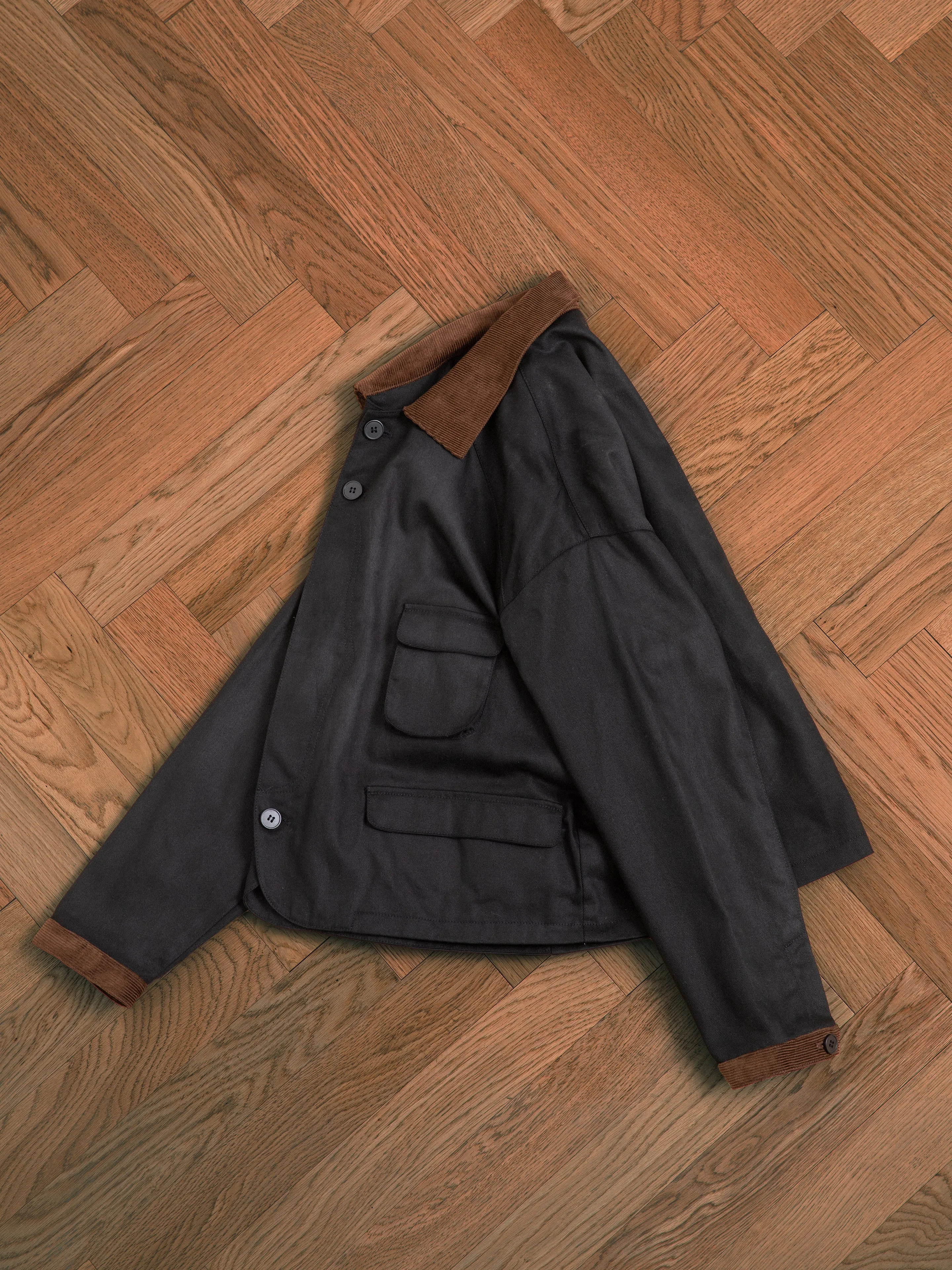 Lar Waxed Cotton Box Coat