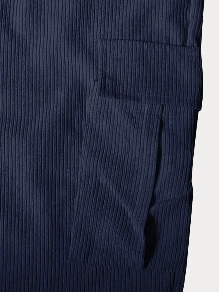 Leisure Straight-Leg Corduroy Pants