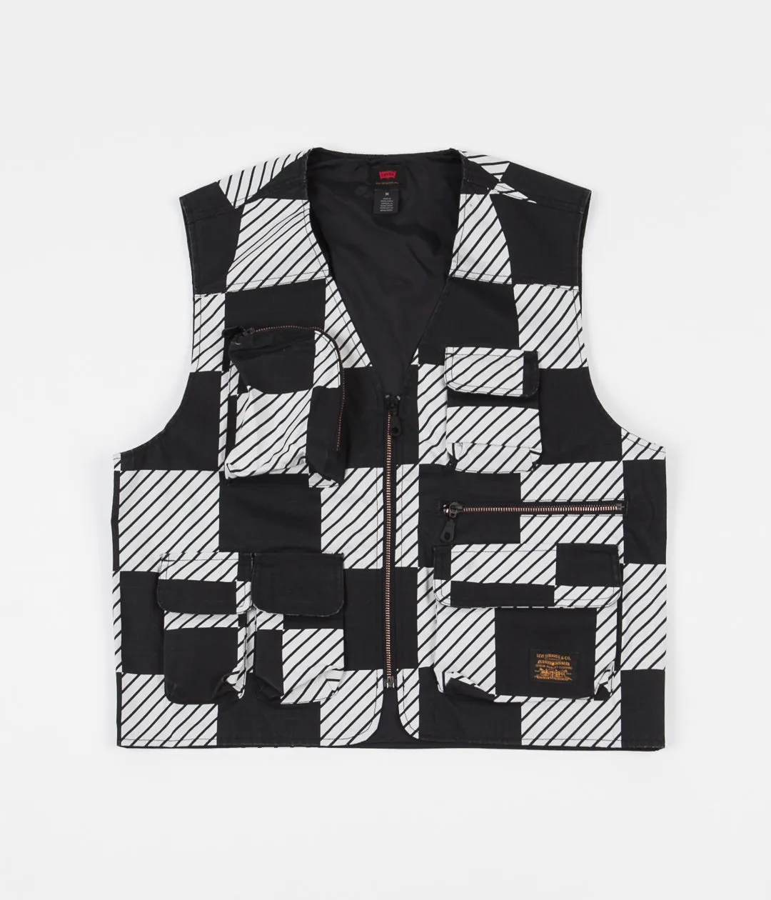 Levi's® Skate Utility Vest - Kelly Checkers Black / White