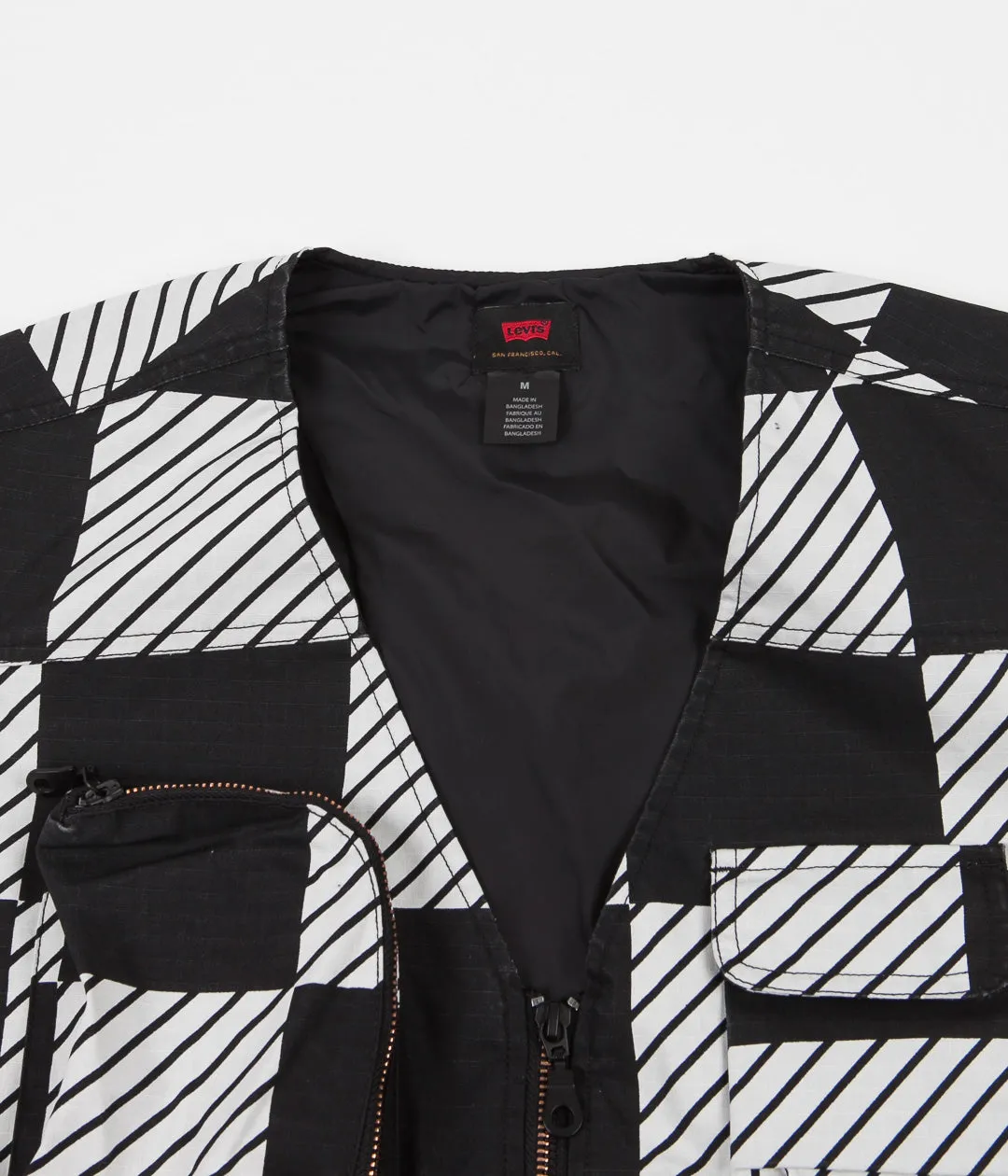 Levi's® Skate Utility Vest - Kelly Checkers Black / White