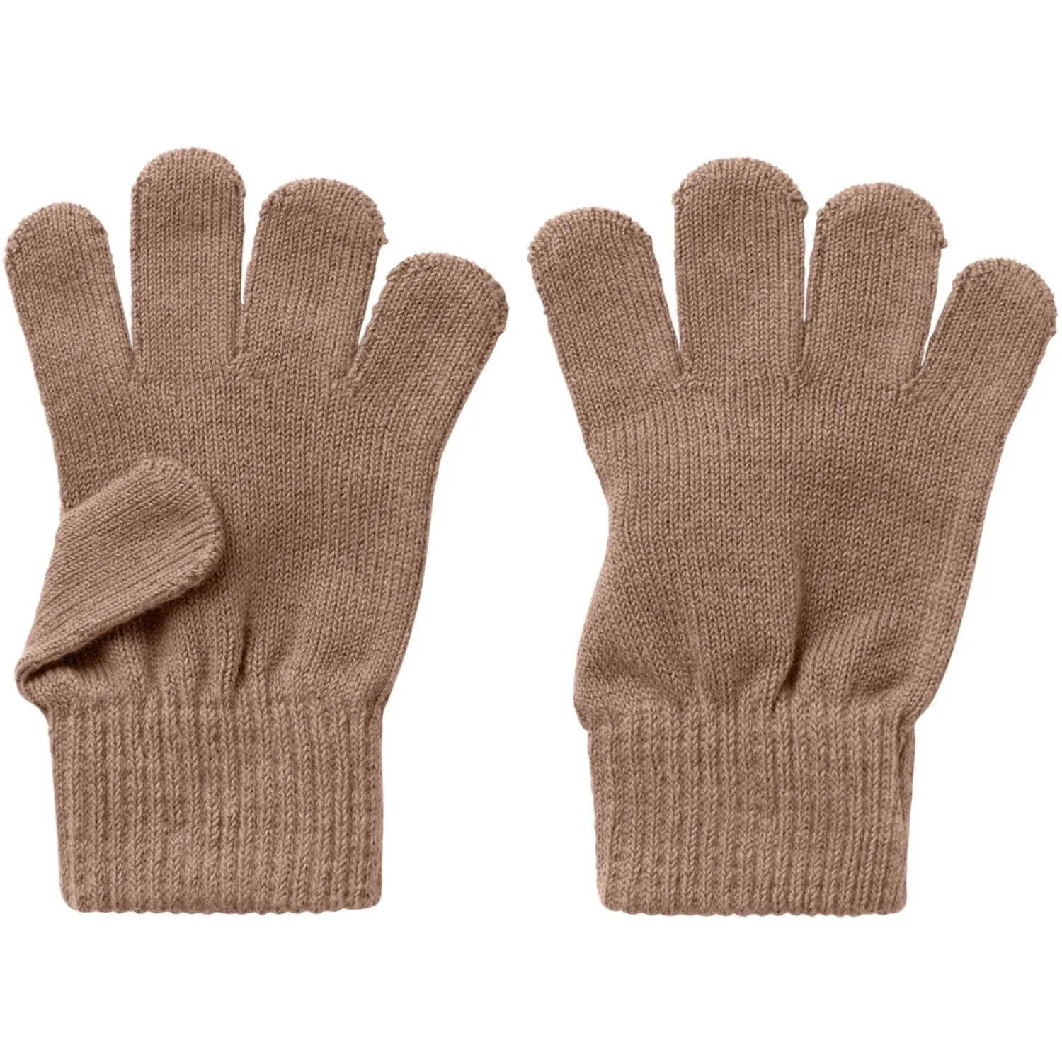 Lil'Atelier Beaver Fur Nalu Knit Gloves