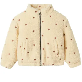 Lil'Atelier Sandshell Nalo Sherpa Loose Jacket