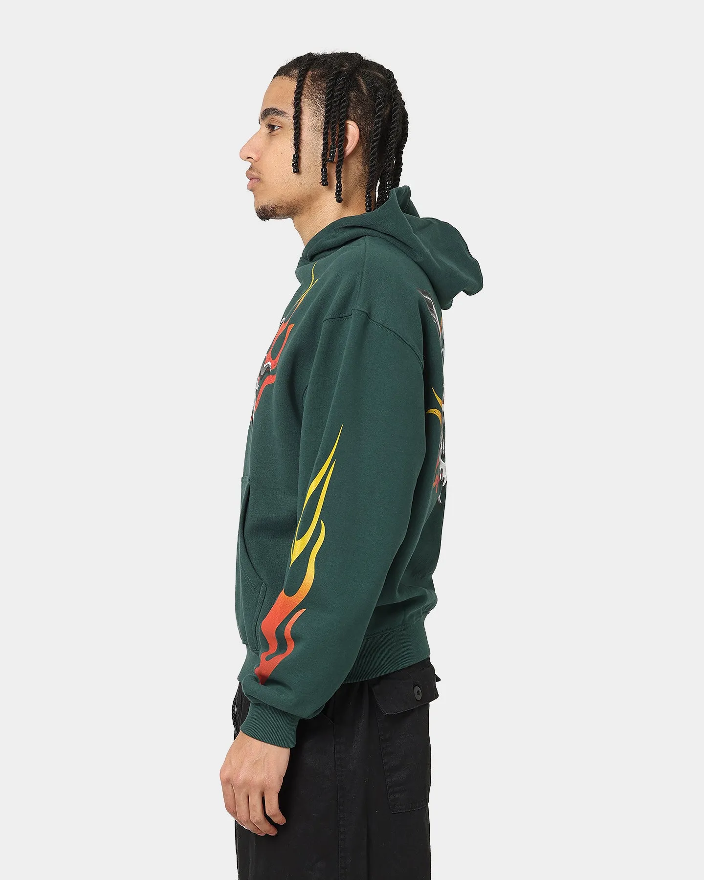 Loiter Biker Hoodie Green