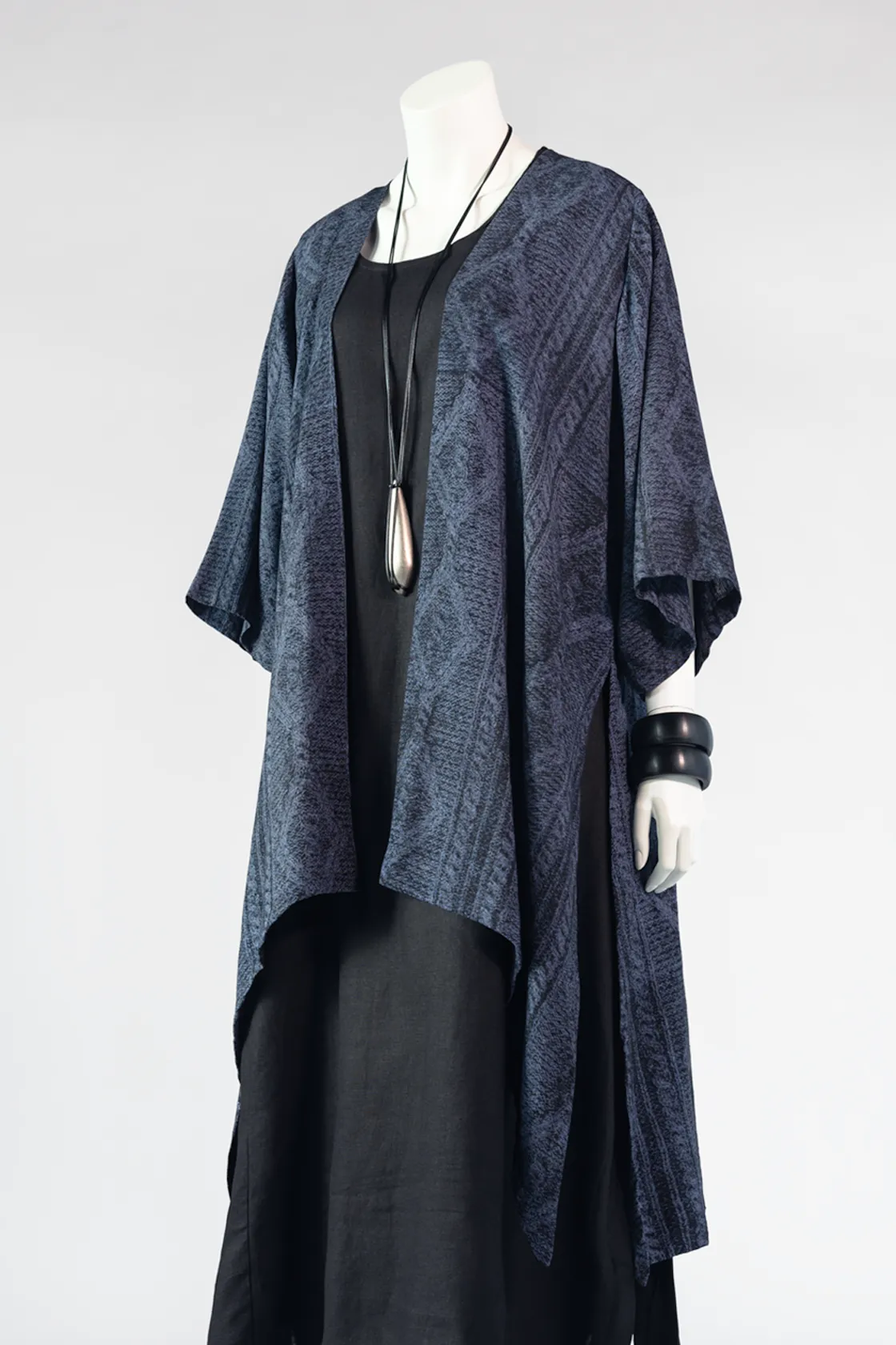 Long Kimono Jacket in Brittany Roma