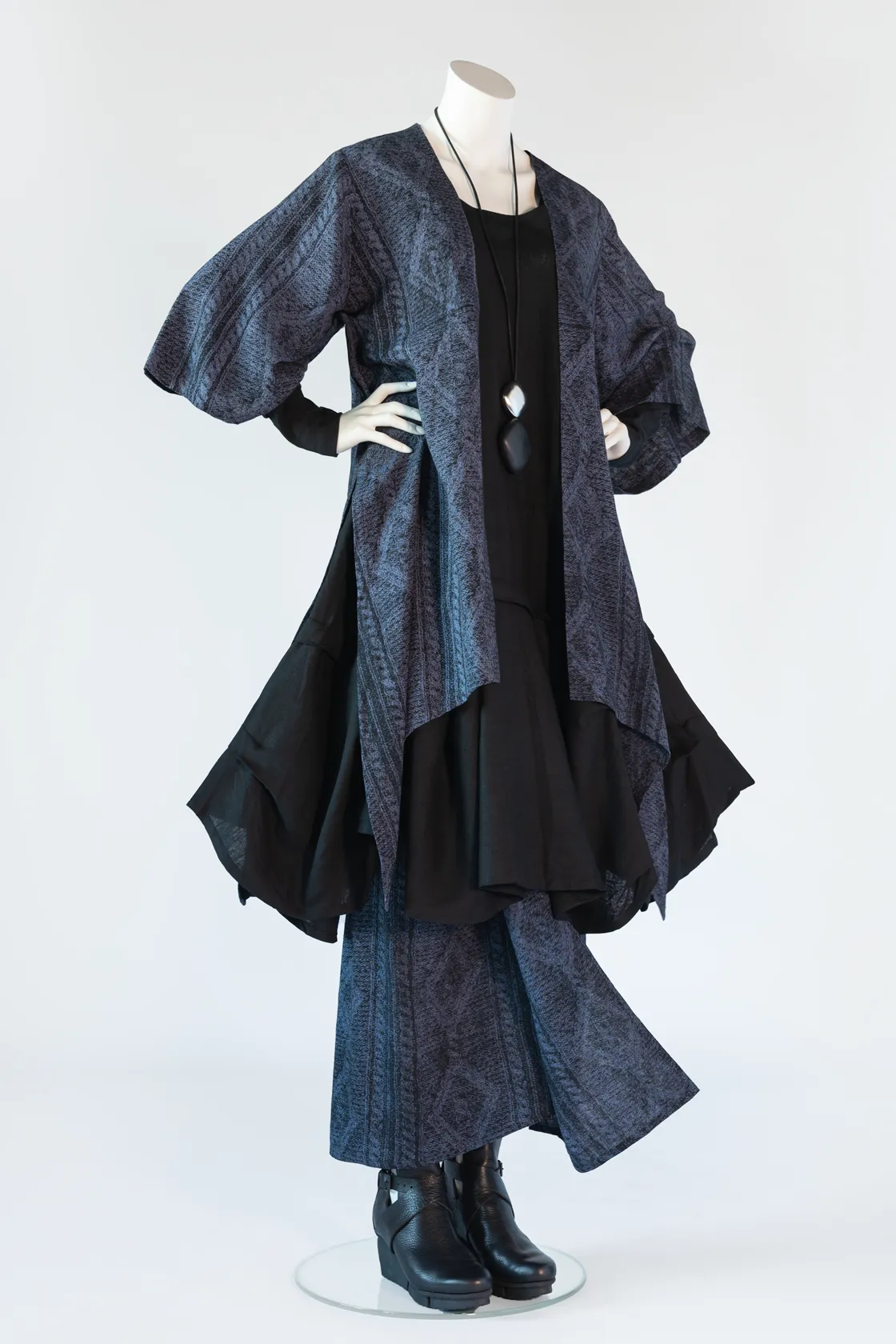 Long Kimono Jacket in Brittany Roma