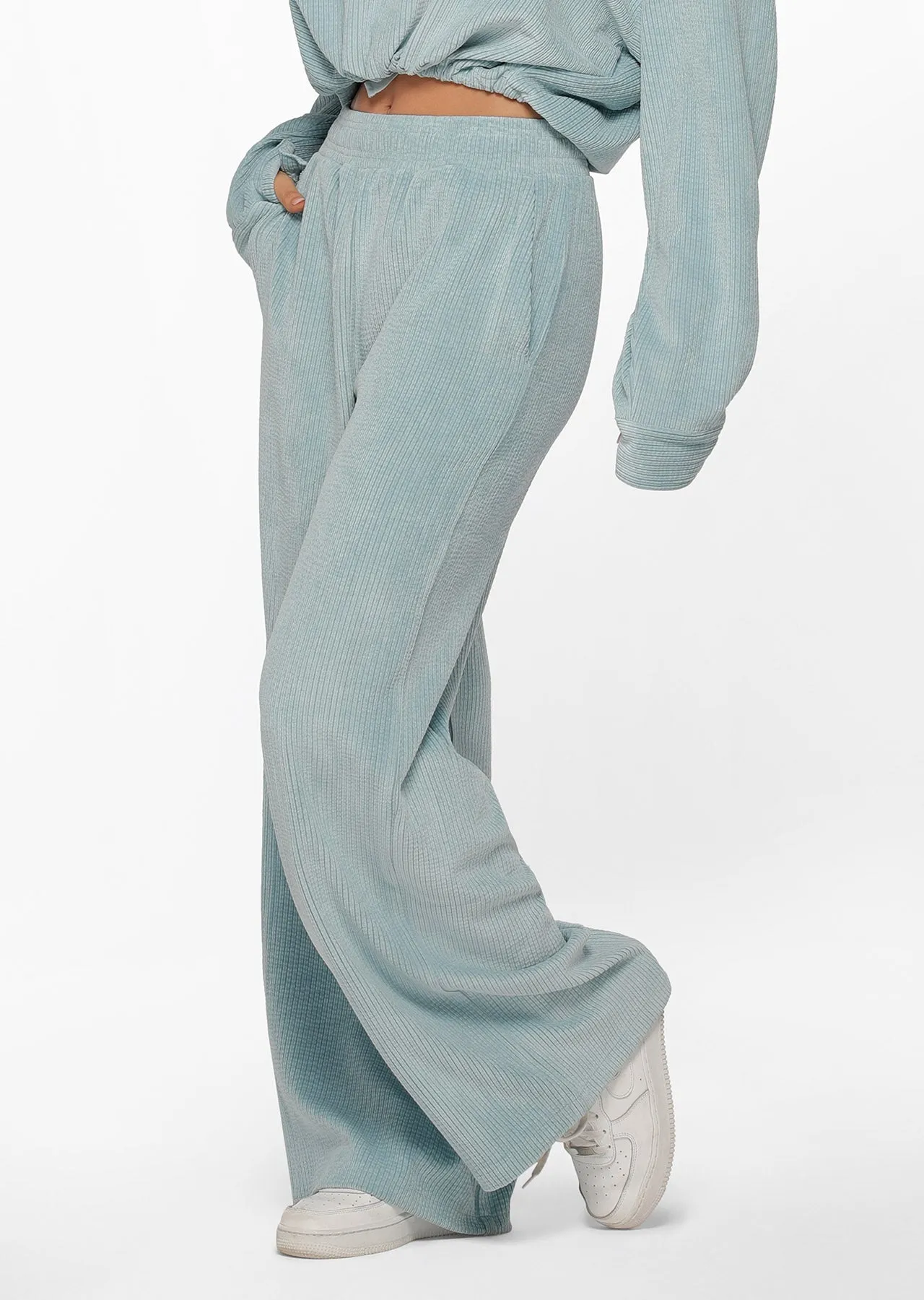 Lorna Jane Corduroy Full Length Lounge Pant - Arctic