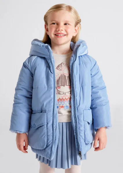 Mayoral Reversible Puffer Coat- Ocean