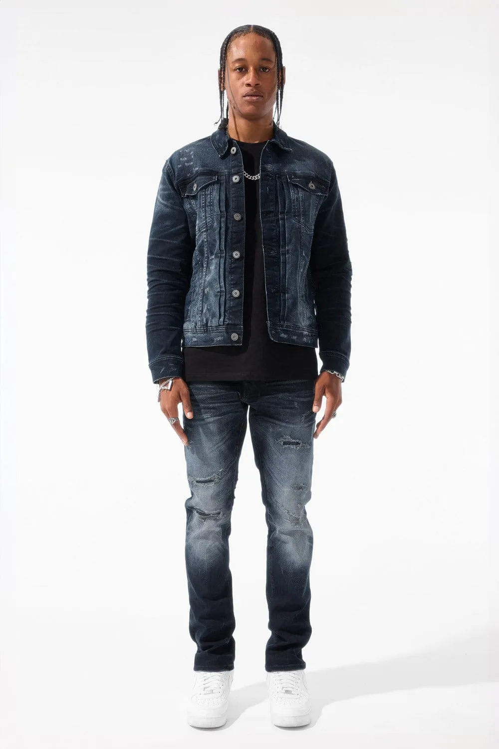 Meadowlands Denim Trucker Jacket (Azure)