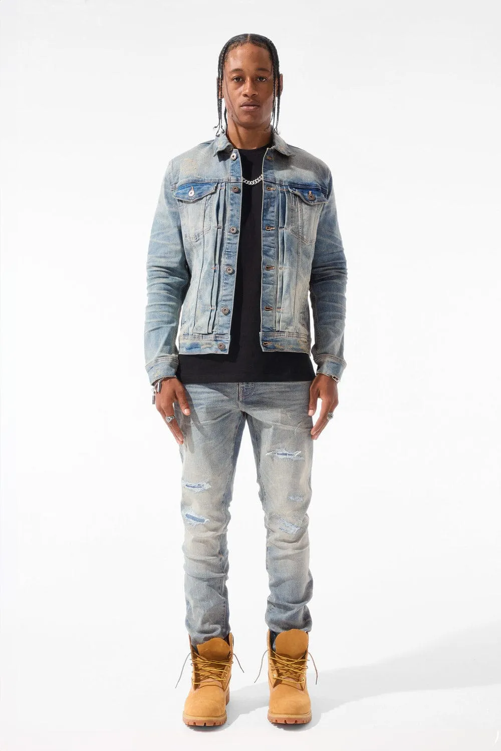 Meadowlands Denim Trucker Jacket (Azure)