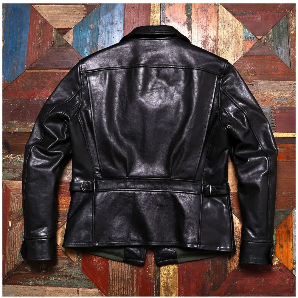 Men's Four Corner Leather Jacket Horsehide