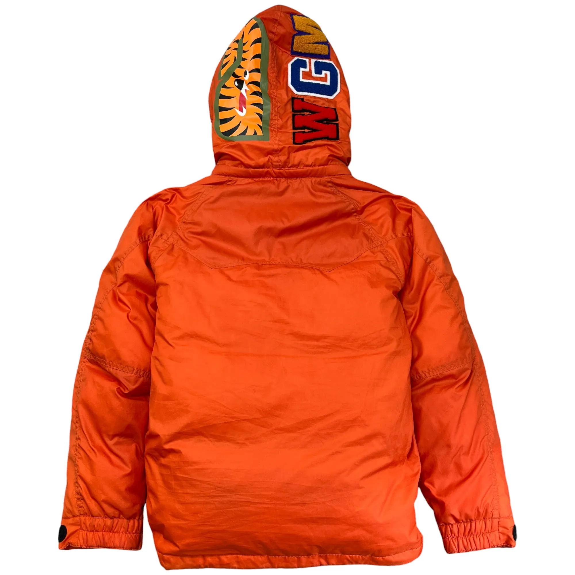 Men's Shark Down Jacket Orange Size M