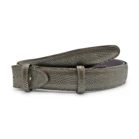 Metallic Hued Lizard Effect Belt Strap