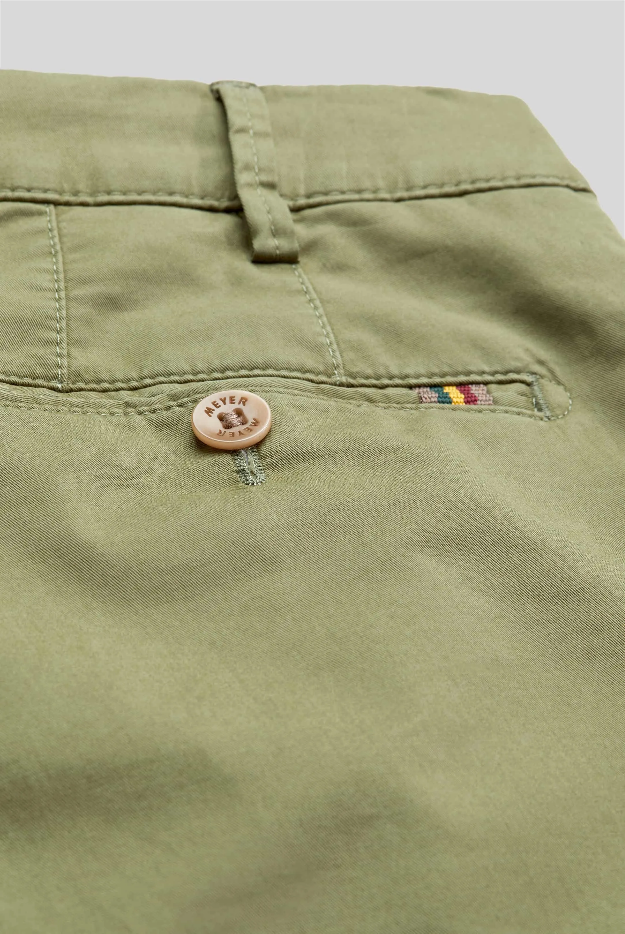 MEYER B-Palma Shorts - Men's Cotton Twill - Green