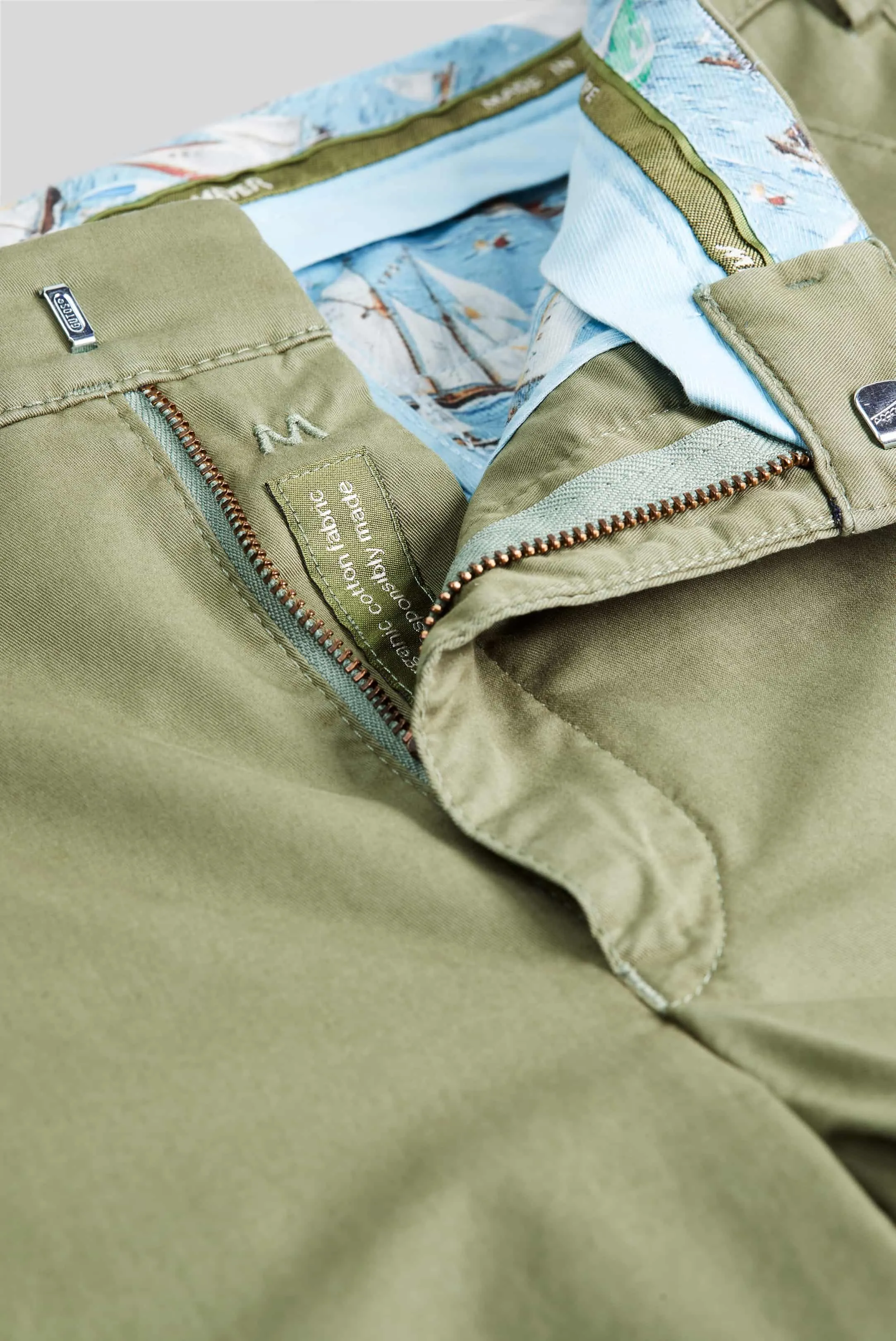 MEYER B-Palma Shorts - Men's Cotton Twill - Green