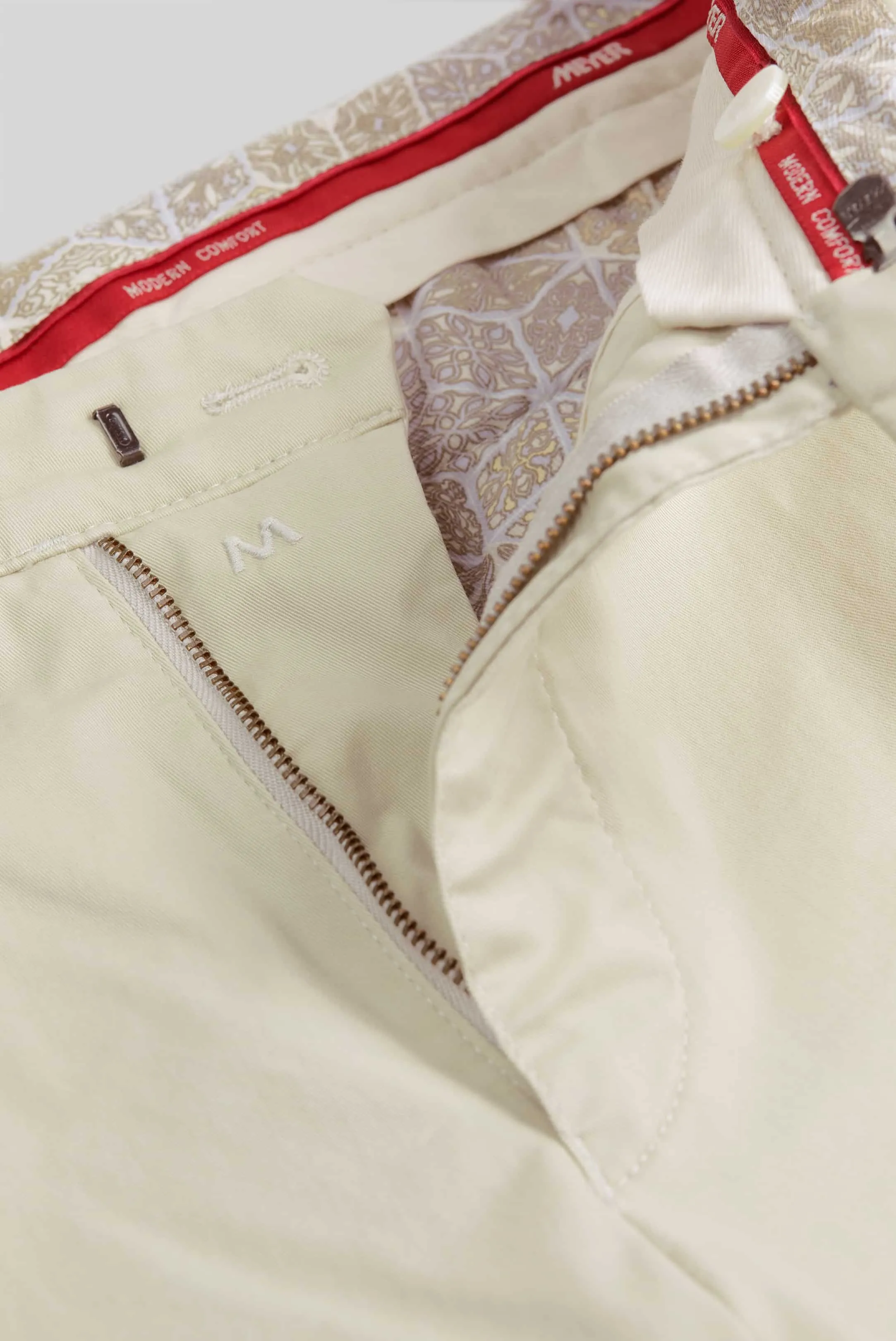 MEYER Roma Trousers - 3001 Light-Weight Cotton Chinos - Beige