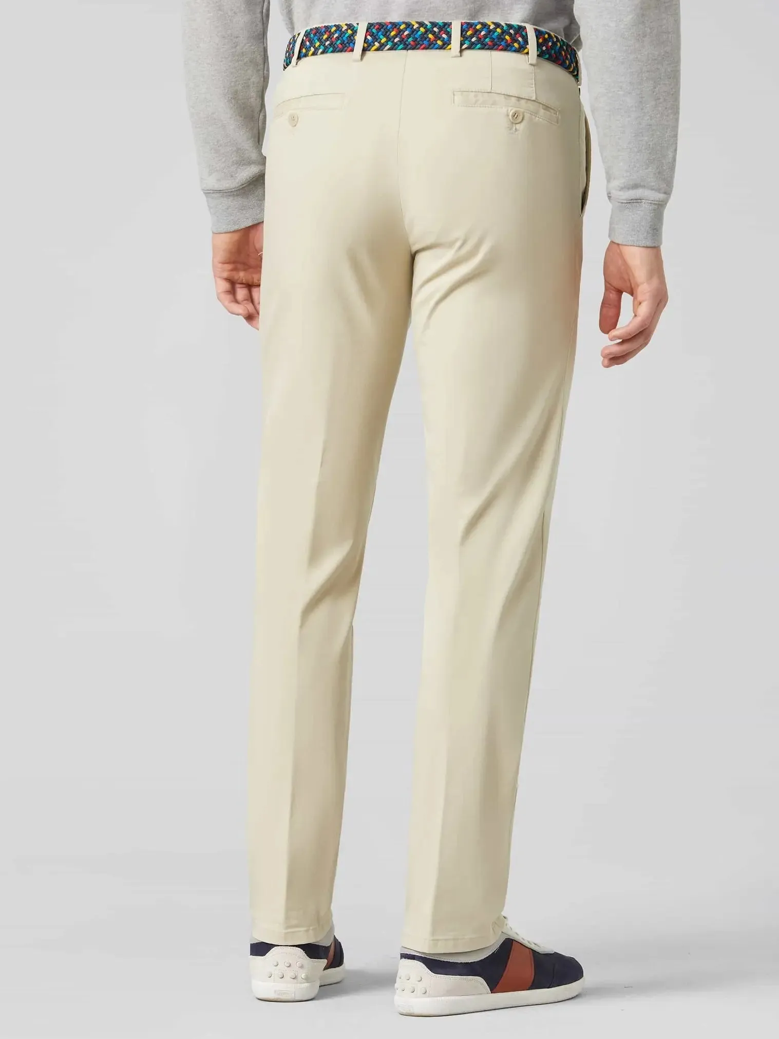 MEYER Roma Trousers - 3001 Light-Weight Cotton Chinos - Beige