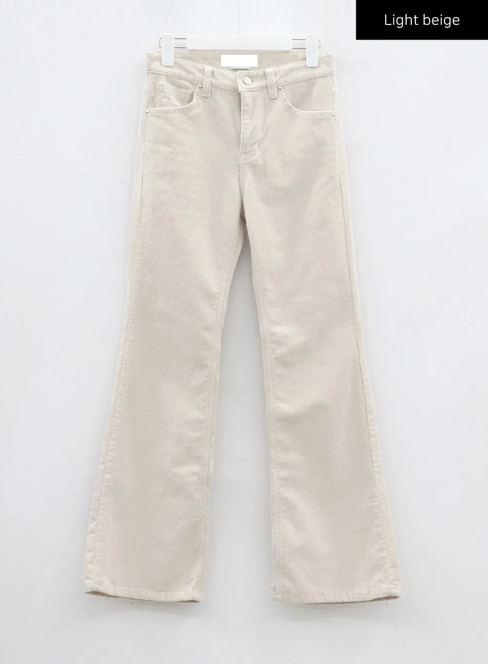 Mid-Rise Corduroy Bootcut Pants CJ306