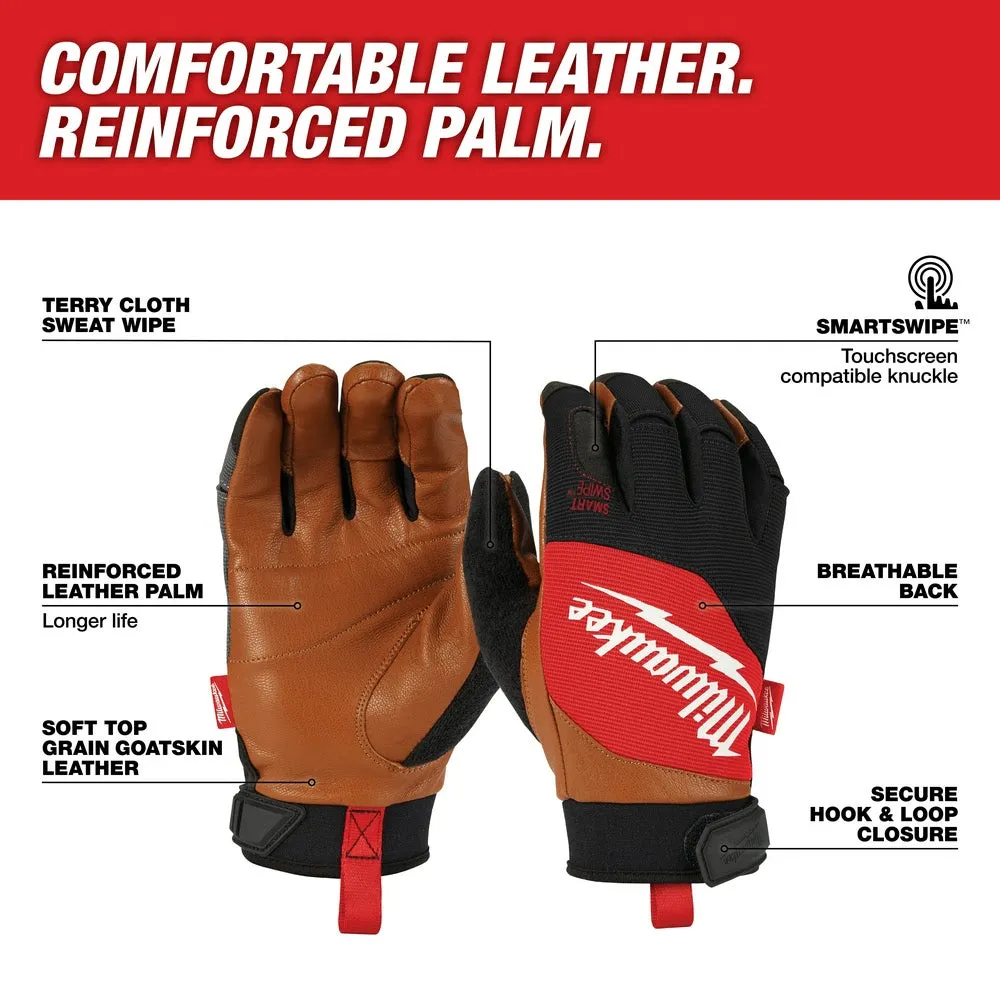 Milwaukee 48-73-0022 Leather Performance Gloves - Large