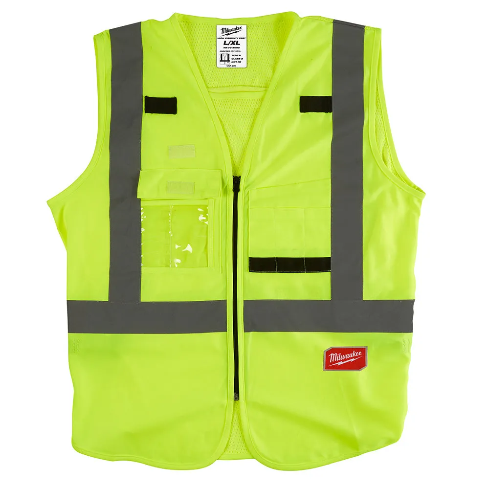 Milwaukee 48-73-5071 High Visibility Orange Safety Vest - S/M (CSA)