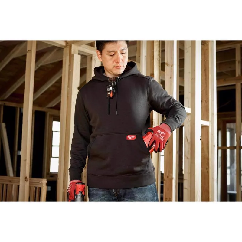 Milwaukee M Long Sleeve Men's Hooded Hoodie Gray