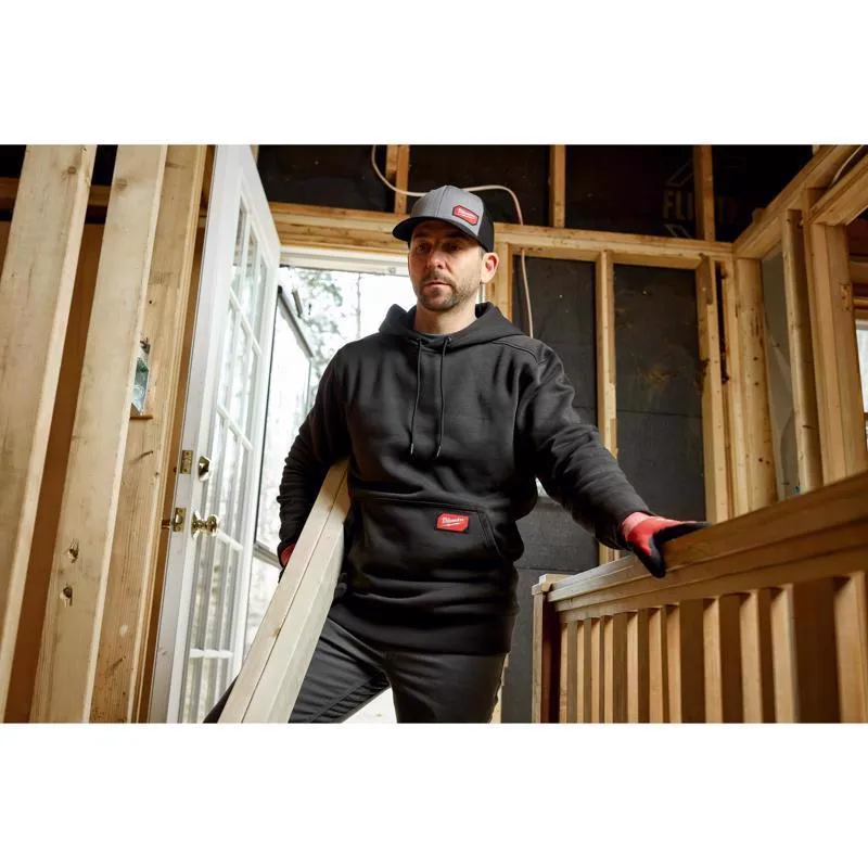 Milwaukee M Long Sleeve Men's Hooded Hoodie Gray