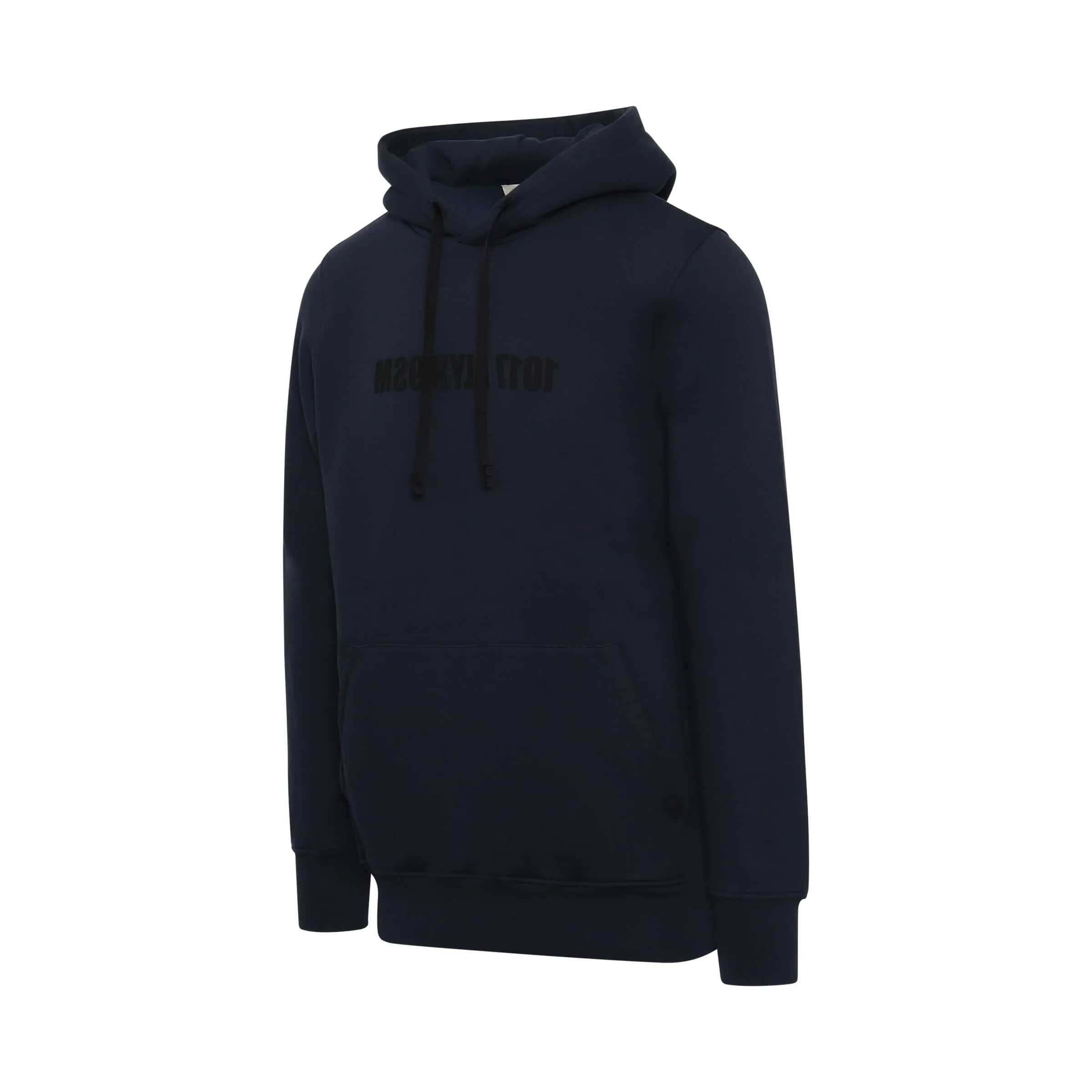 Mirrored Logo Hoodie in Navy