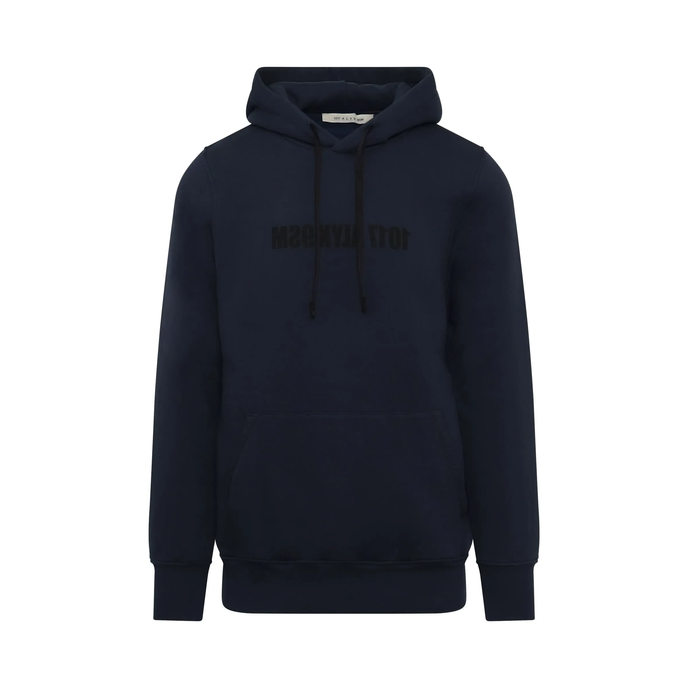 Mirrored Logo Hoodie in Navy