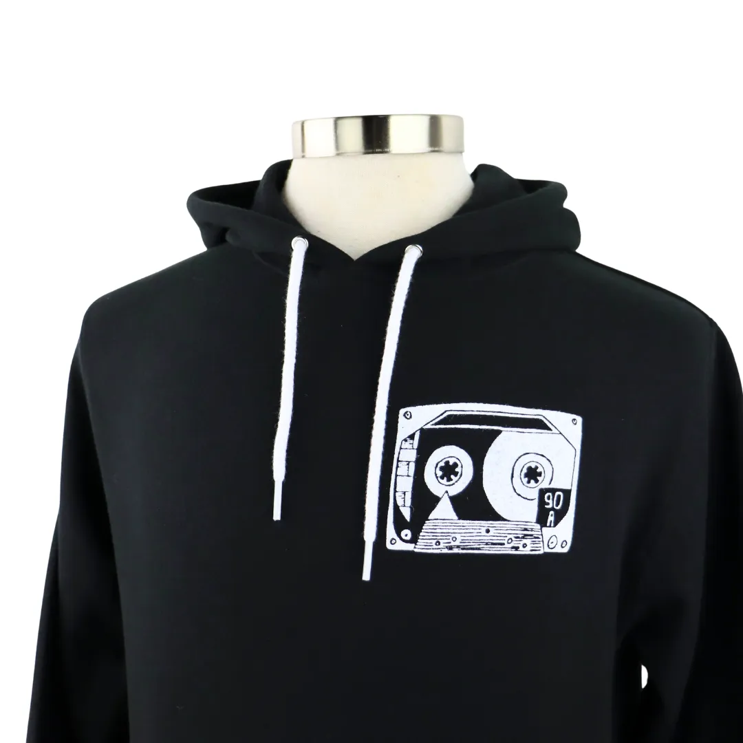 Mixtape Unisex Pullover Hoodie in Black