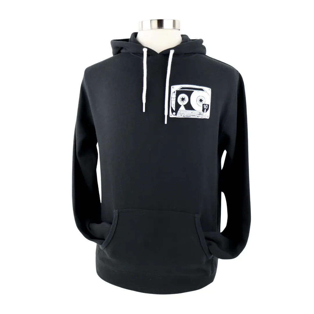 Mixtape Unisex Pullover Hoodie in Black