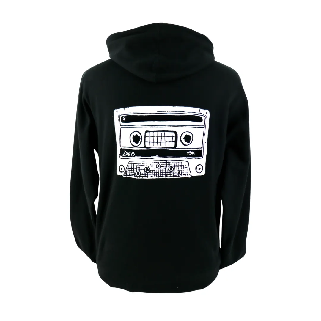 Mixtape Unisex Pullover Hoodie in Black