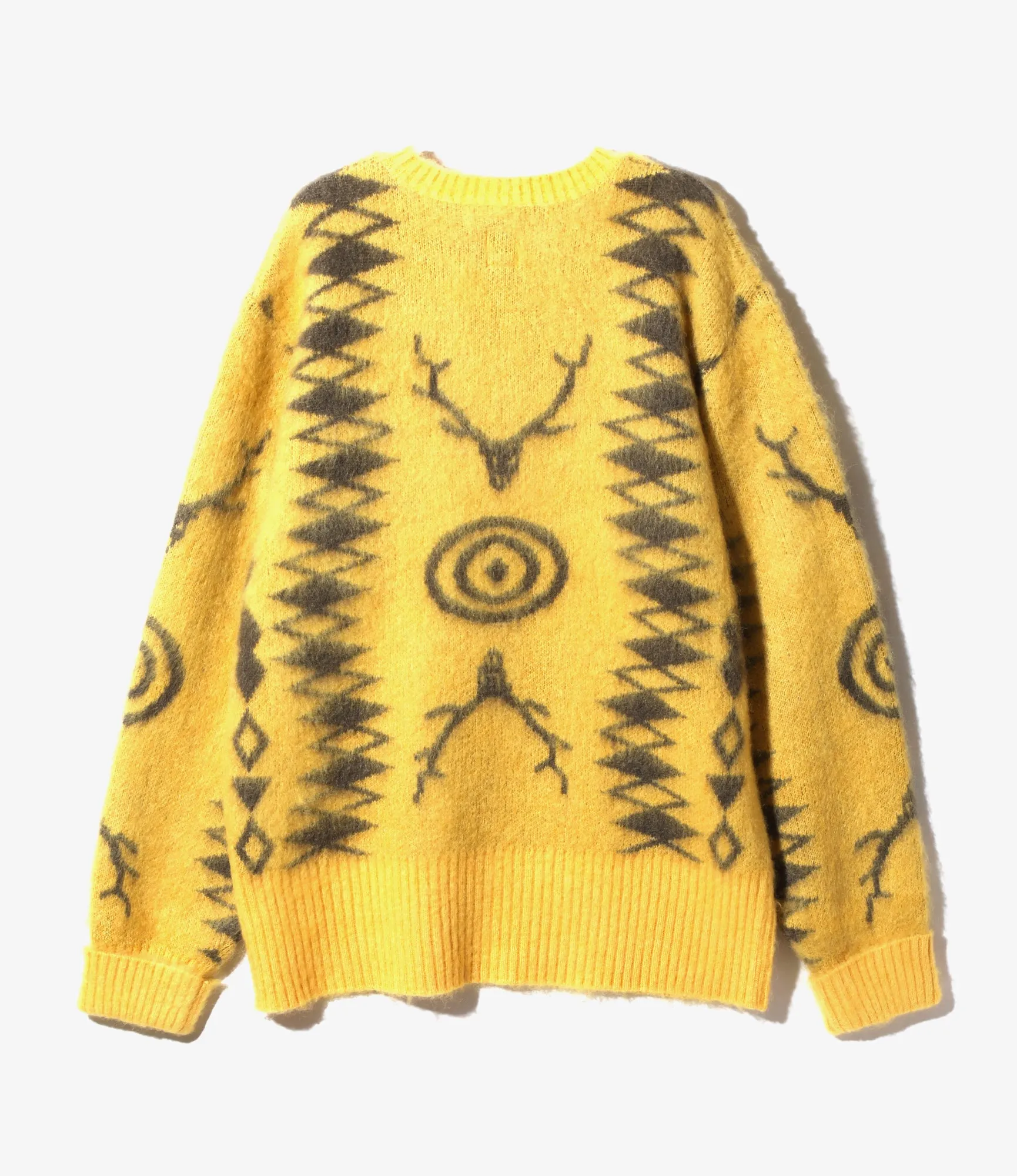 Mohair Sweater – Beige Native Pattern