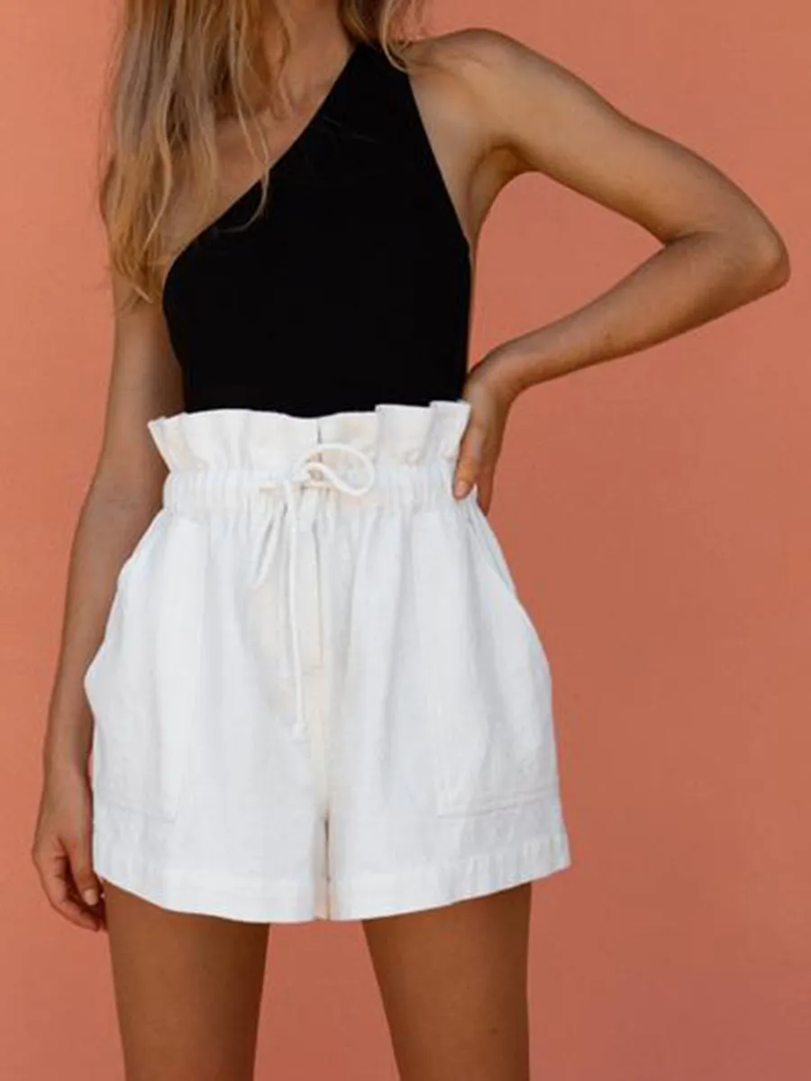 Monochrome Oblique Shoulder Vest Set