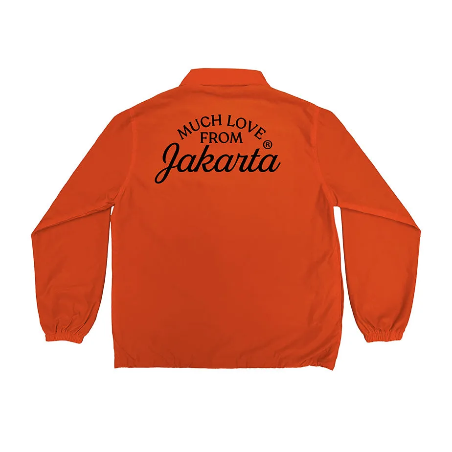 Much Love From Jakarta Coach Jacket - Orange