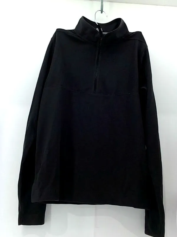 Nike Boys Dri Fit Black 1/4 Zip Pullover Hoodie - Size Large